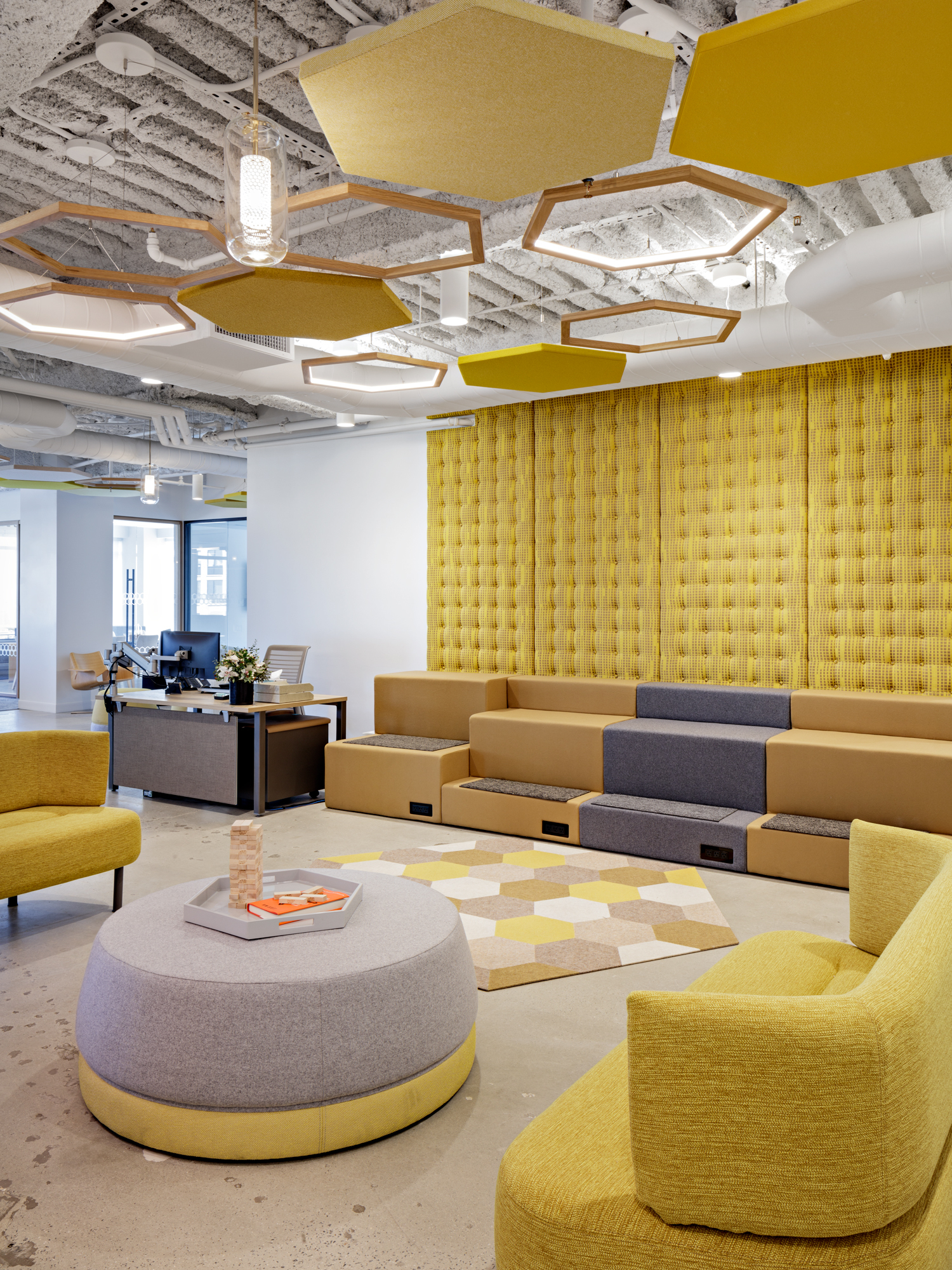 Meteor Lighting Duo 4 Asset Management Office Common Area Meteor Lighting