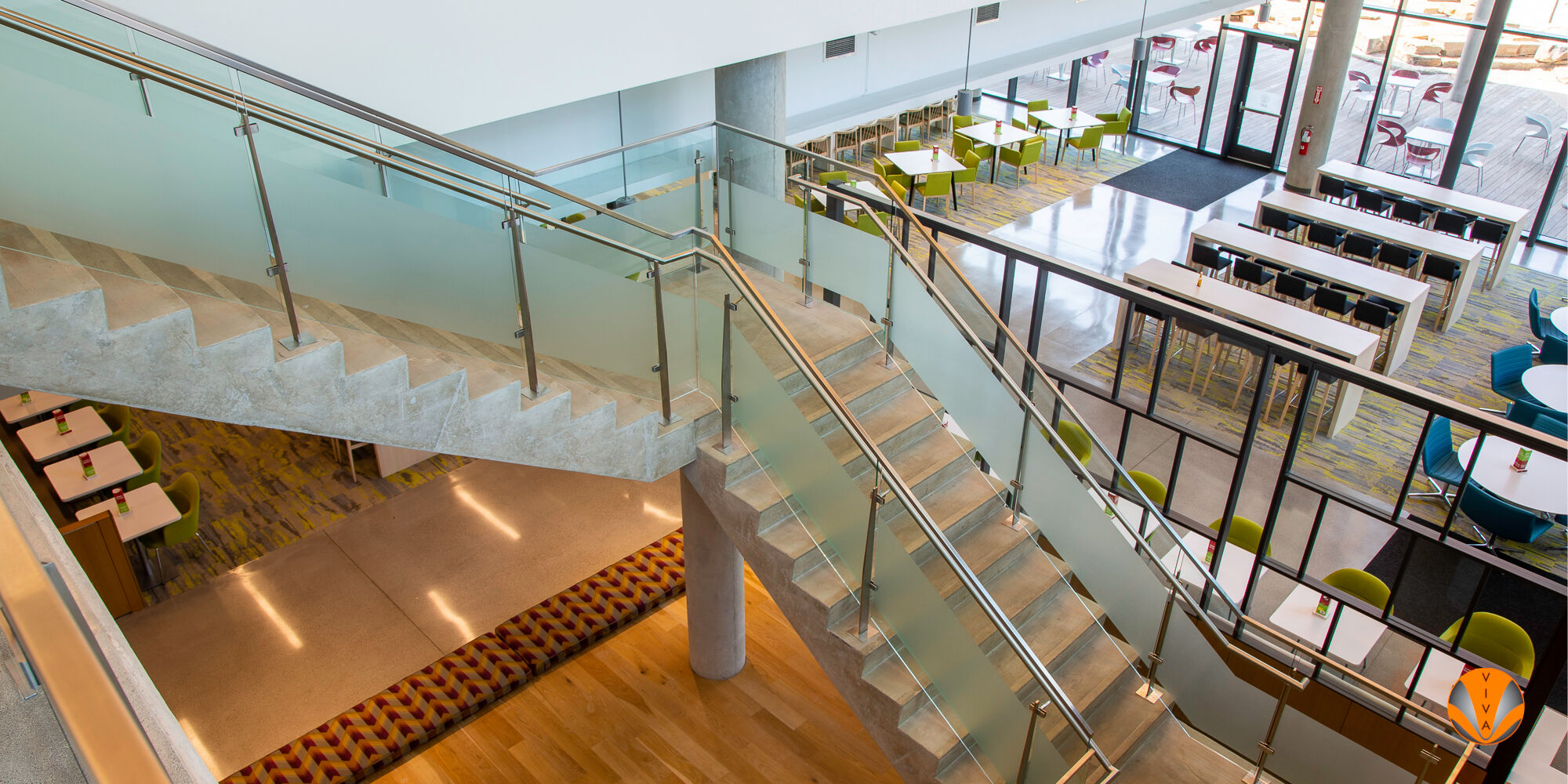 MINIMALISTIC GLASS RAILING TOYOTA HQ 9 of 40 | VIVA Railings