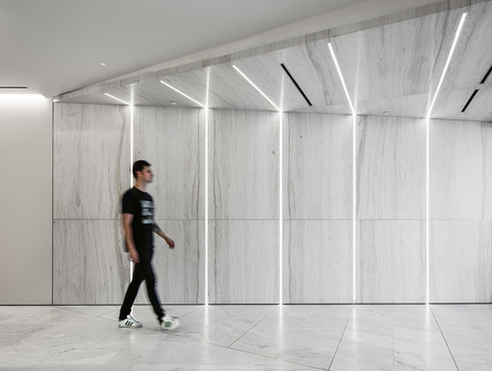 mixed use building interior hallway design | Murdock Solon Architects