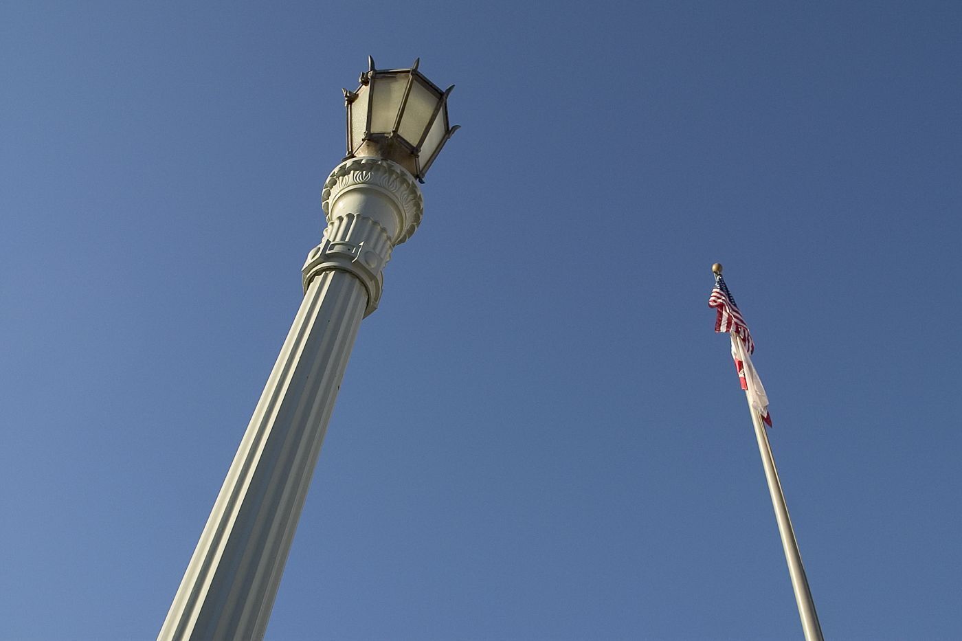 Niland Company Lake Avenue Restoration Vintage Light Pole Replica Below View, Nilands in-house pattern and machine shop