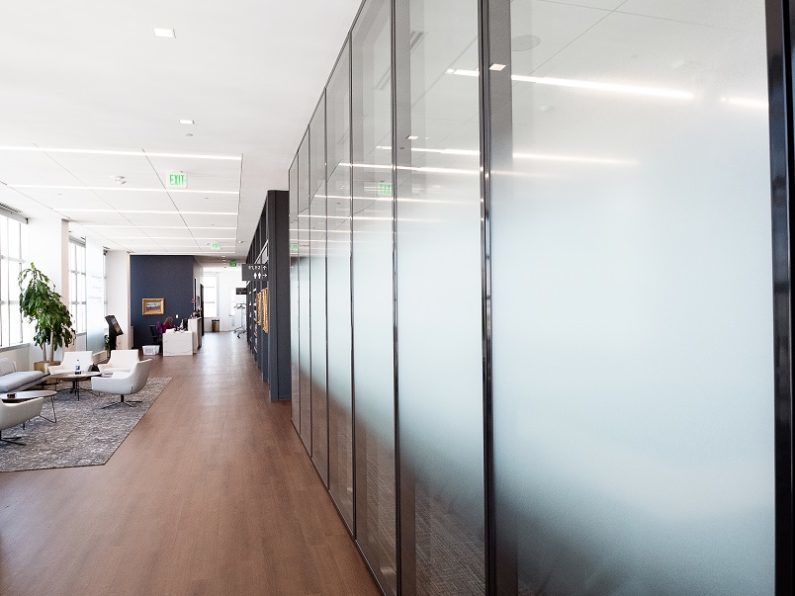 Office space design moveable glass walls Powers Products Co.