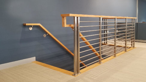 Office Space Railing Infill System AGS Stainless Steel Clearview ...