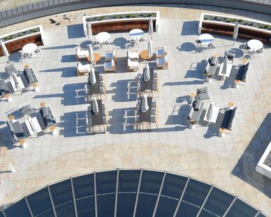 One-Culver-Terrace-Deck 03, ONE Culver, located in Culver City, CA., is one of Culver Citys’ superior commercial