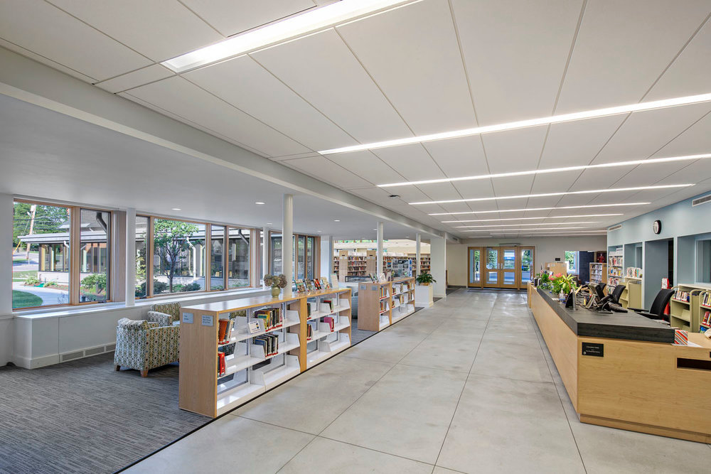 Oudens Ello Architecture Millis Public Library Reception Area | Oudens ...