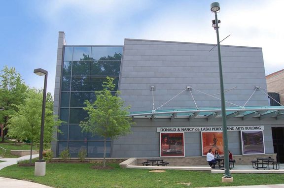 Donald & Nancy de Laski Performing Arts Building / George Mason University, brand, Designed to capture the spirit of artistic
