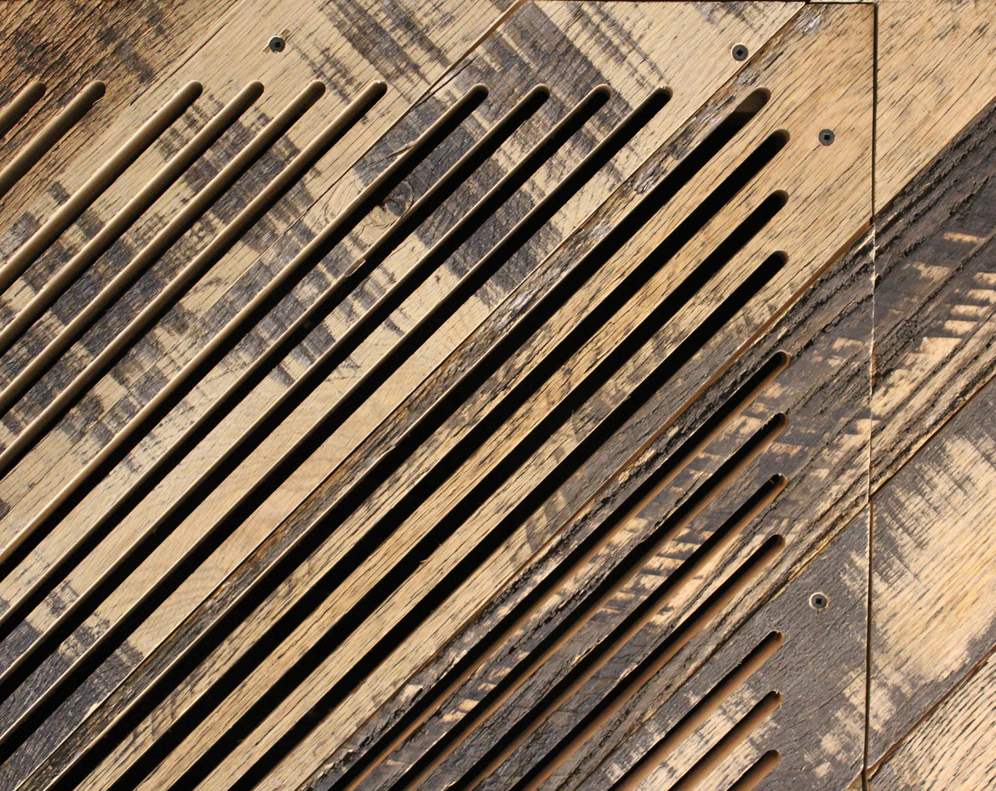 Pioneer Millworks Architect Office Portland Interior Paneling Close Up