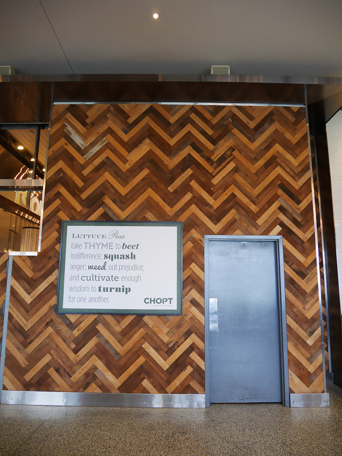 Pioneer Millworks Chopt NY Herringbone Pattern Whole Wall View ...