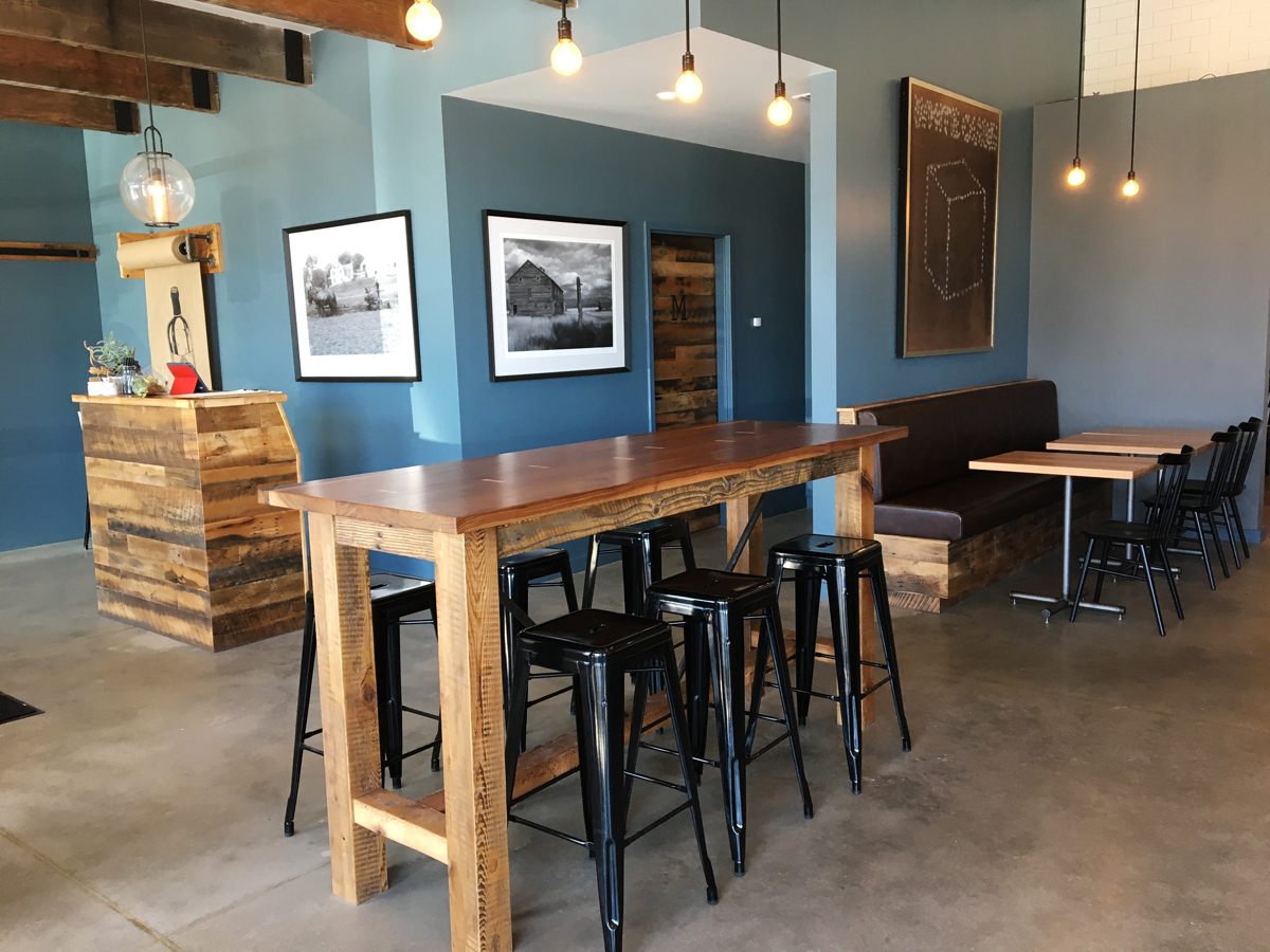 Pioneer Millworks Kindred Fare Interior High Top Seating Pioneer