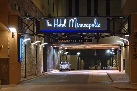 Hotel Minneapolis, professional, Pulse Products contributed to the iconic Hotel Minneapolis design, ambience, and exterior