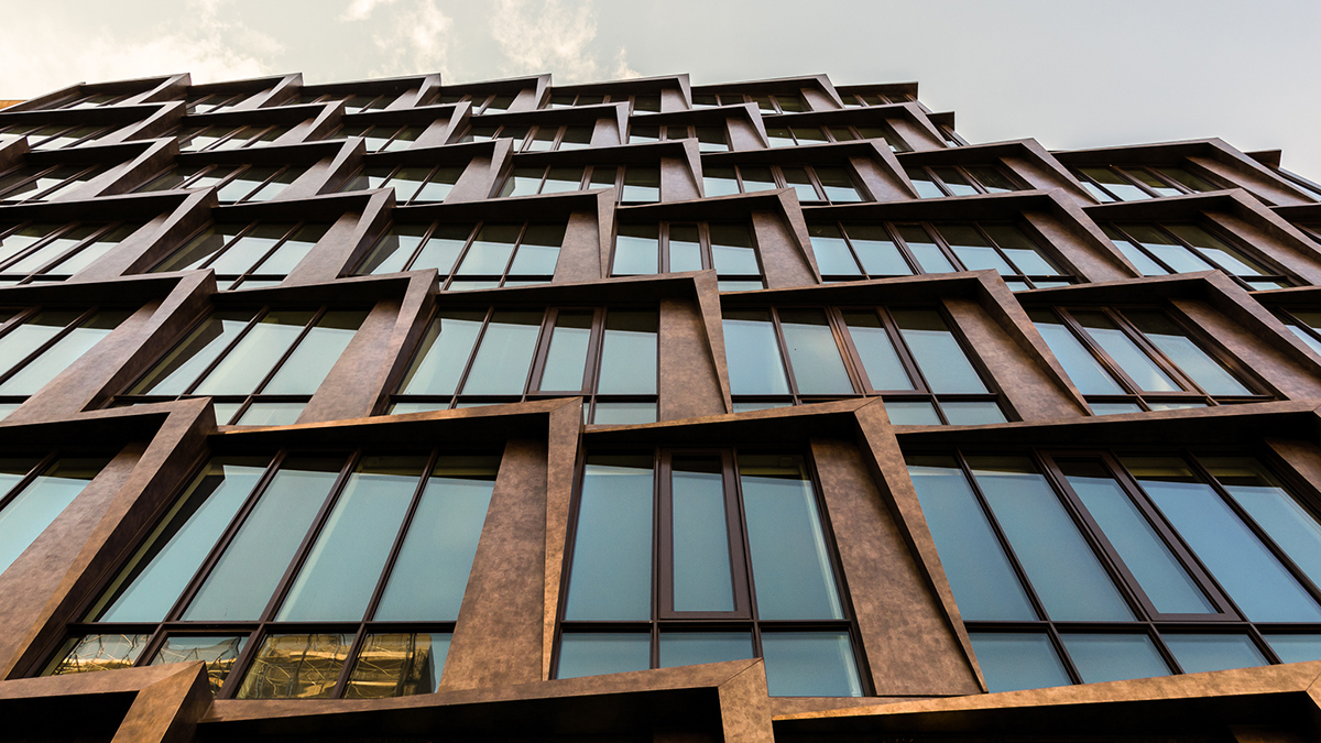 Pure + FreeForm 108 Chambers Deco Bronze Exterior Spandrel Walls Close ...