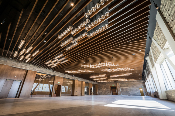 Aria Convention Center, brand, Aria Hotel - Aria Convention Center Finish(es): Custom matched woodgrain Application: