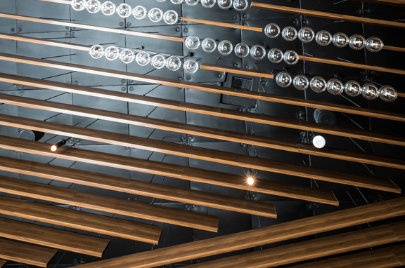 Aria Convention Center, brand, Aria Hotel - Aria Convention Center Finish(es): Custom matched woodgrain Application: