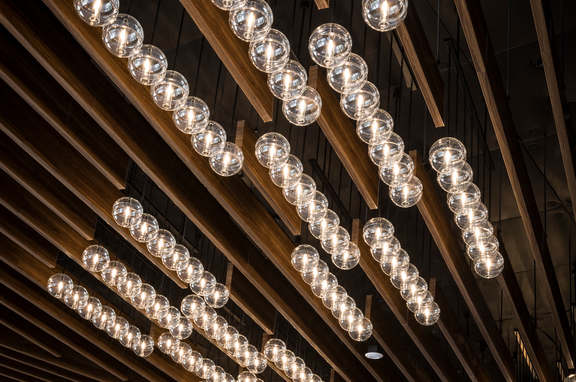 Aria Convention Center, brand, Aria Hotel - Aria Convention Center Finish(es): Custom matched woodgrain Application: