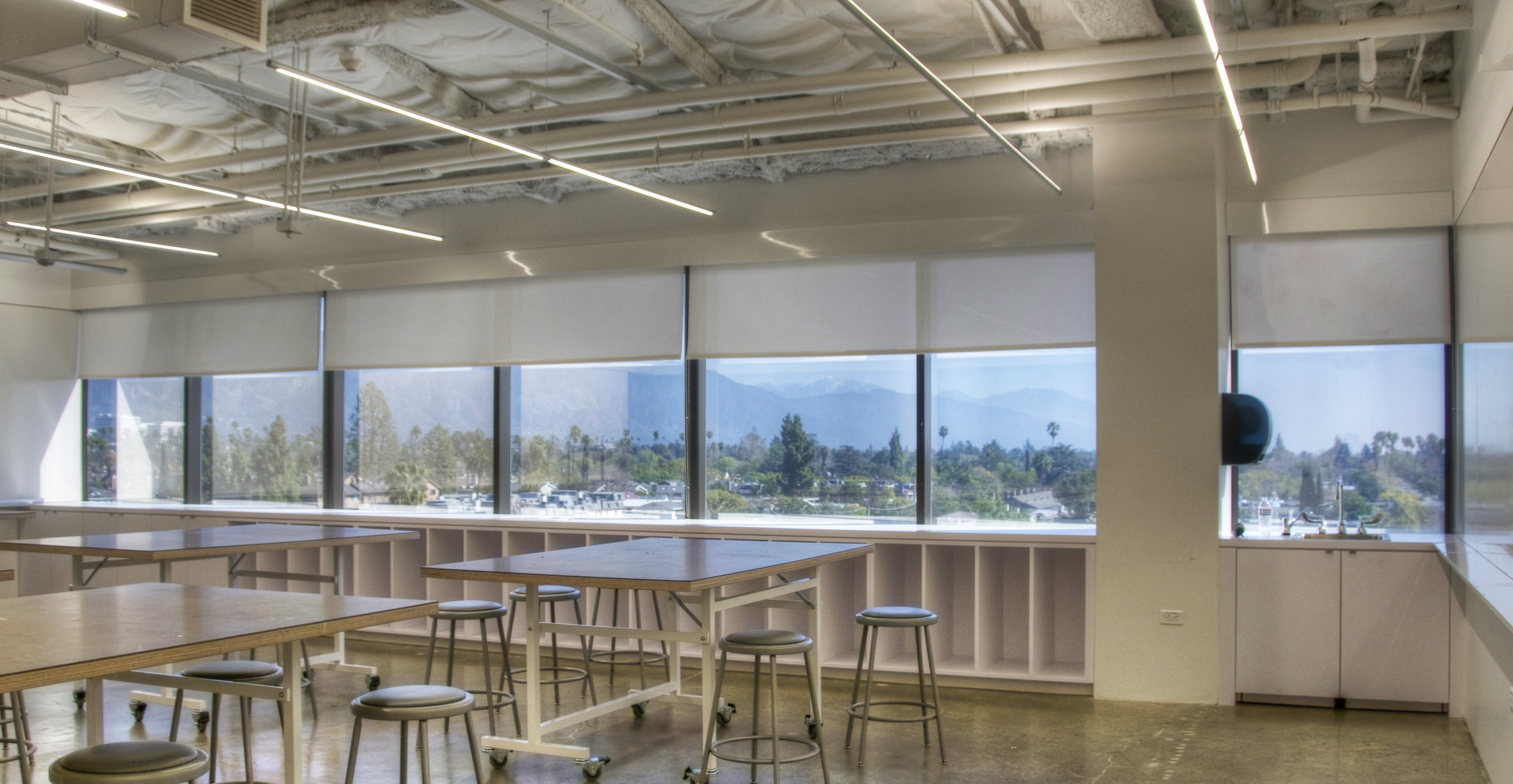 Rollashade Pasadena Art Center Interior Classroom