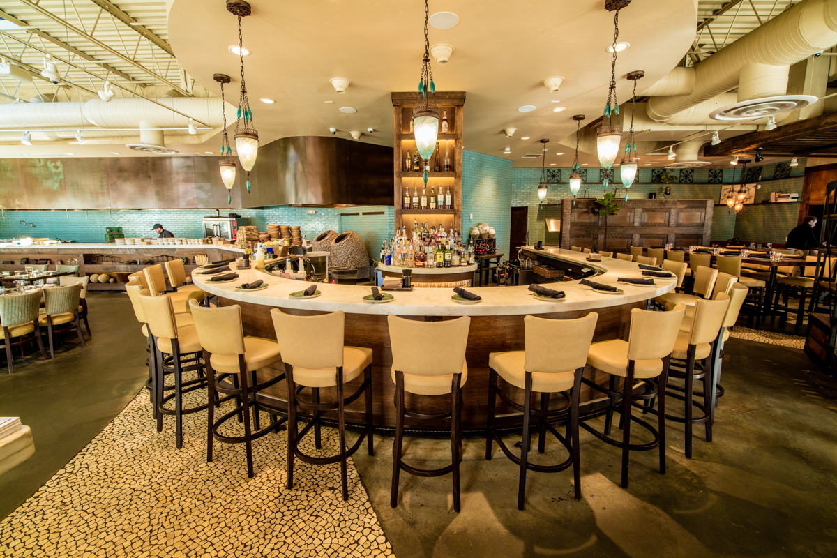 Rumi's Kitchen Bar seating Norwood Architects