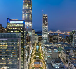 sherwin williams salesforce transit center public transit landscape view