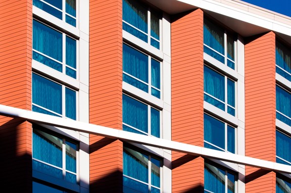 Hilton Garden Inn, brand, Shildan Group used Teraccotta Rainscreen on this Hilton Garden Inn Hotel. The increased strength of