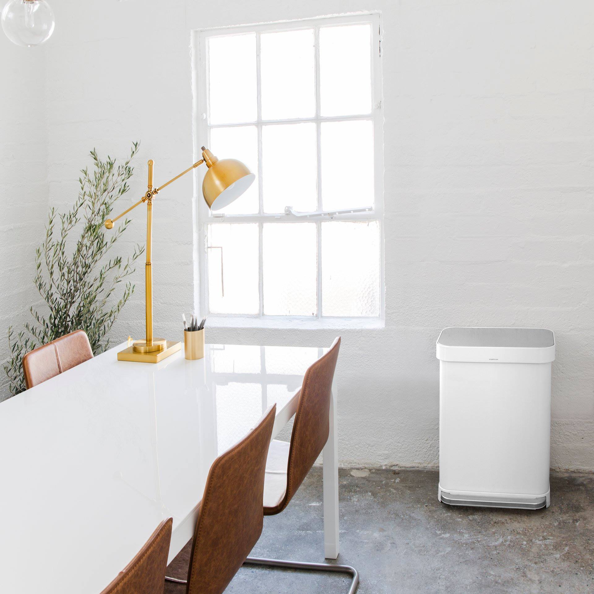 simplehuman trash can office setting | simplehuman