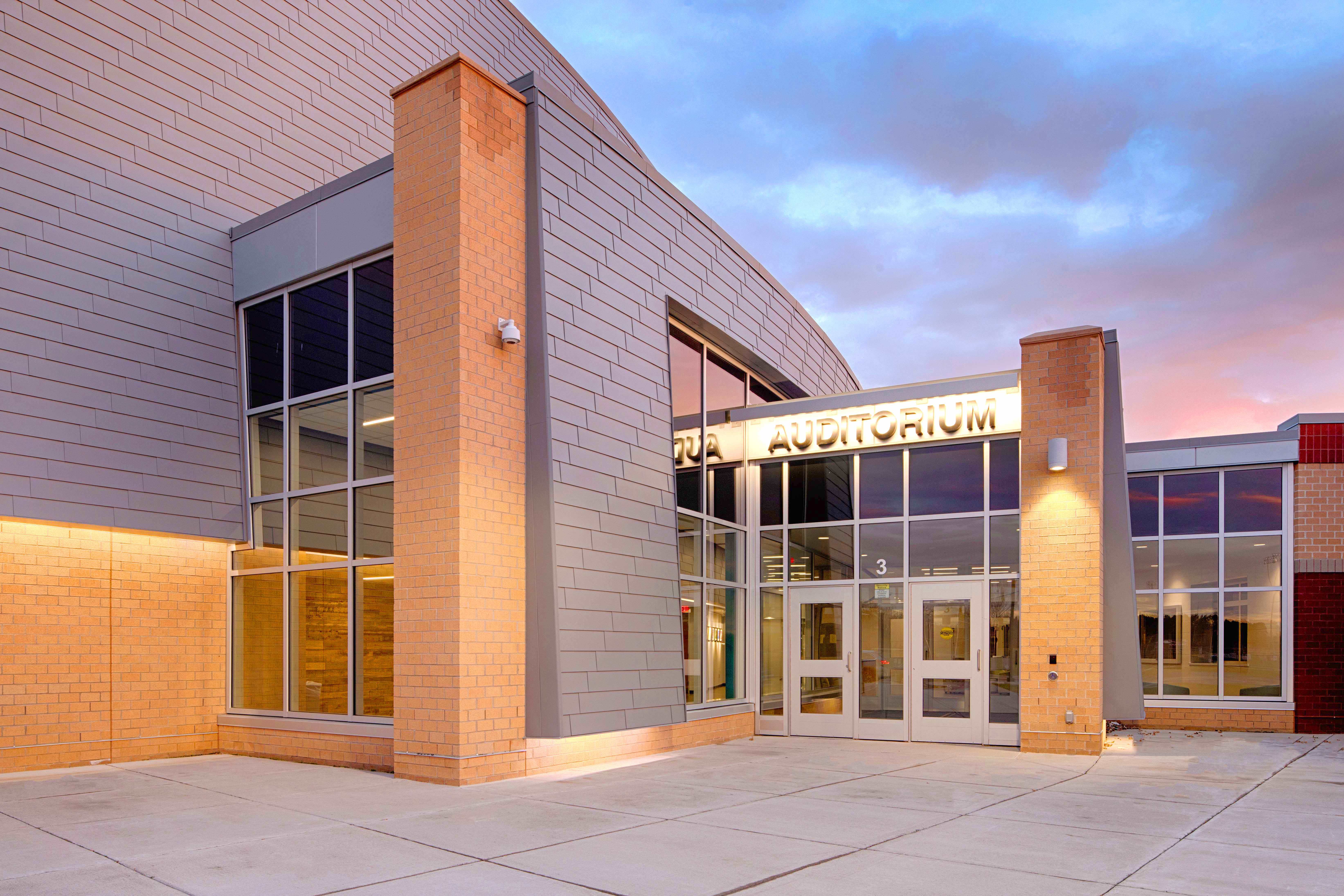 Stahl Construction Zimmerman High School and Middle School Entrance