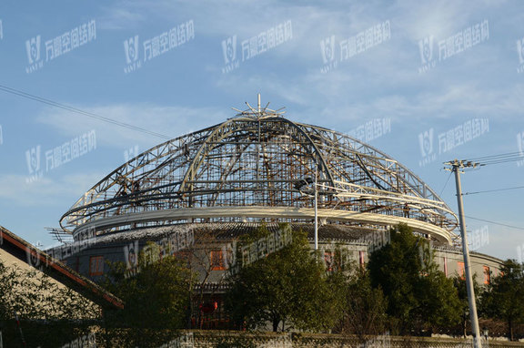 Tianhua Large Stage Shaped Steel Structure Project, brand, Tianhua Rural CCTV large stage space steel structure project, the