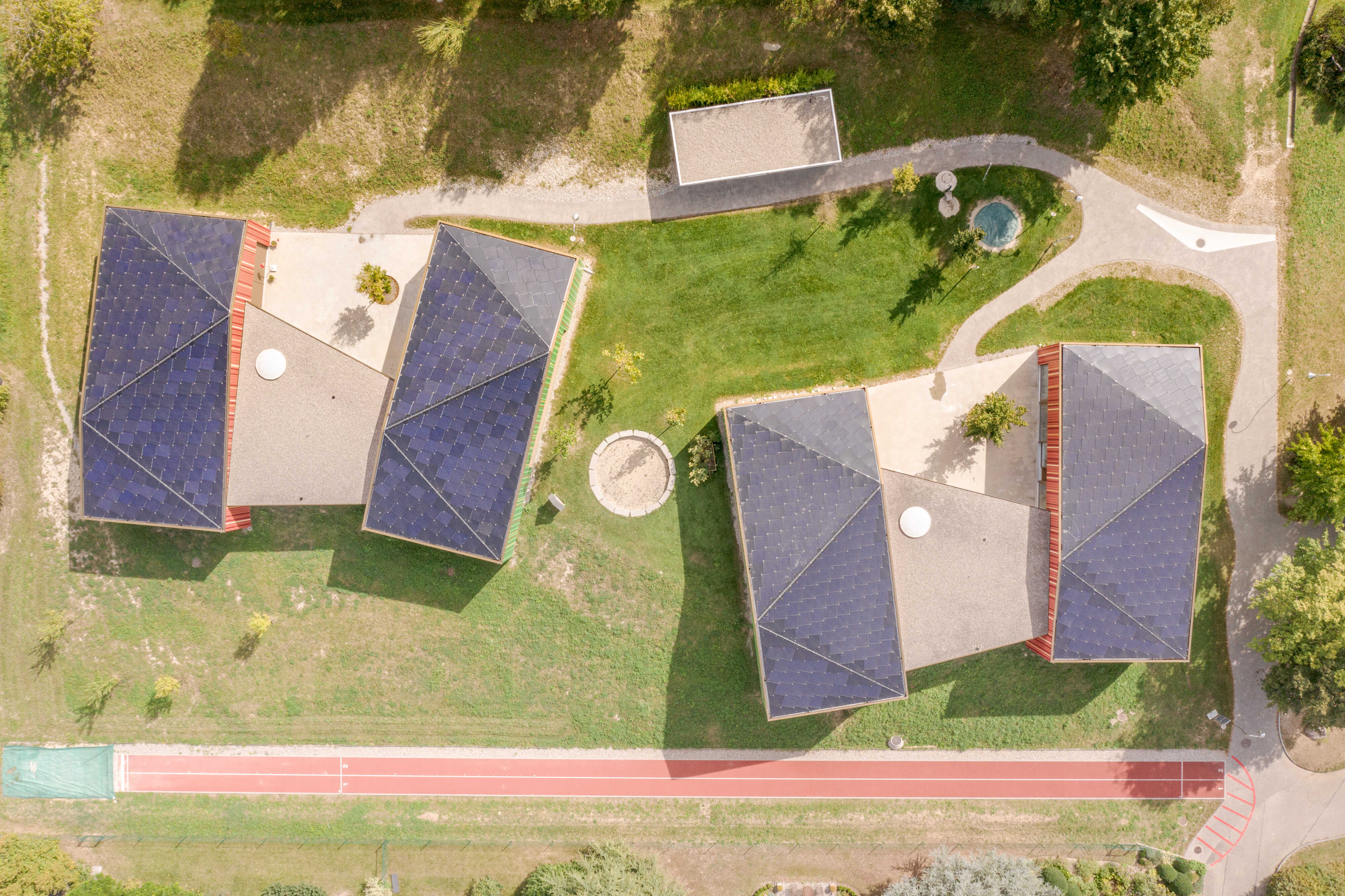 SunStyle Solar Roof - Educational Buildings Aerial | SunStyle