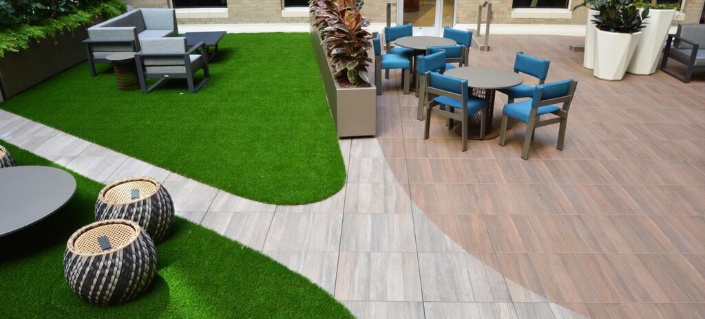 Tile Tech Pavers, Our Wood Plank Natural Series porcelain paver features not only simulated wood plank finishes but also