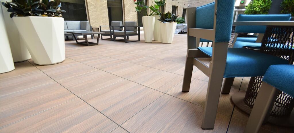 Swig-Office-Amenity-Deck 7243, Swig Office Building | Los Angeles, CA featuring products from Tile Tech Pavers |
