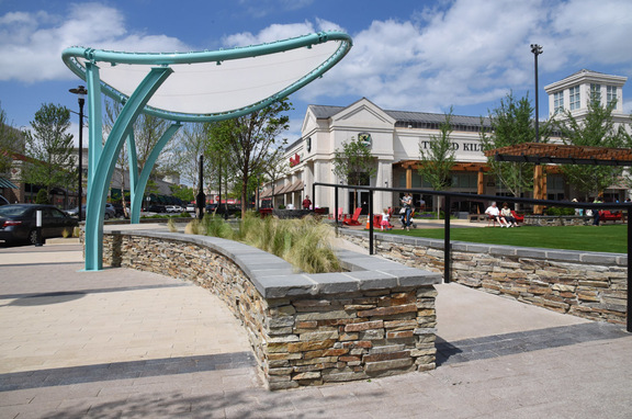 The Avenue at White Marsh, professional, Studio 39 Landscape Architecture contacted Tension Structures for the design, build