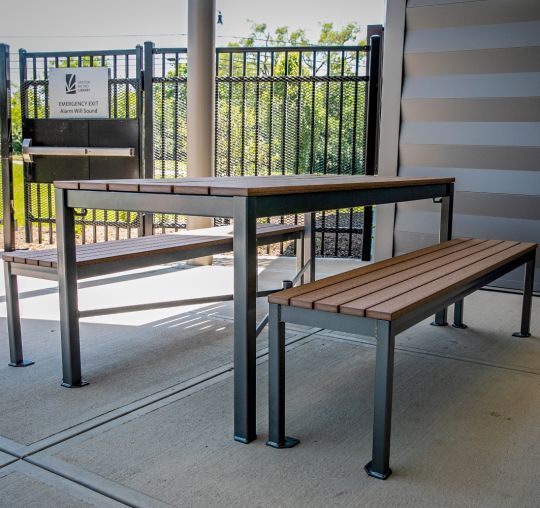 Thomas Steele Monona Picnic Table Restaurant Patio table Thomas Steele