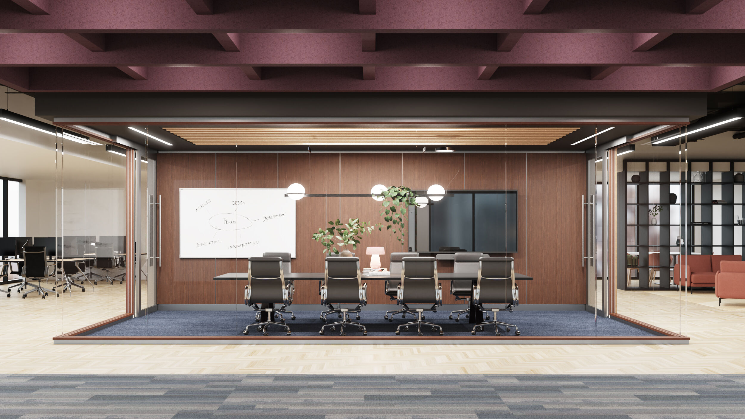 Titan-Accent-AcornGrove-LightGray-WoodFX, Titan Frameless with WoodFX Trim.