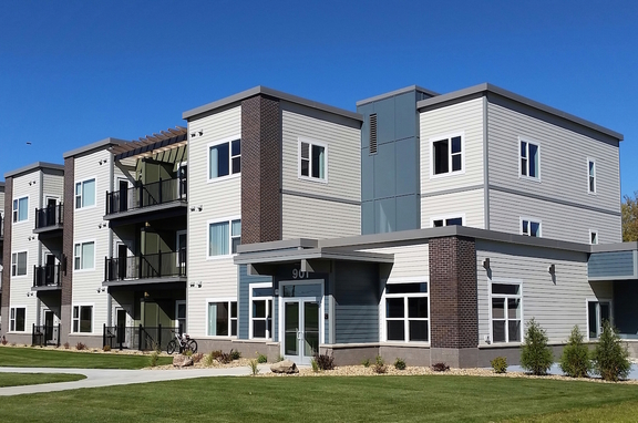 TownHomes, professional, Examples of landscaping around townhomes designed by Performance Landscaping.