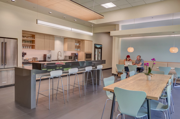 Treehouse, professional, 3,000 SF renovation. Kitchenette and former chemical developing labs were transformed into large