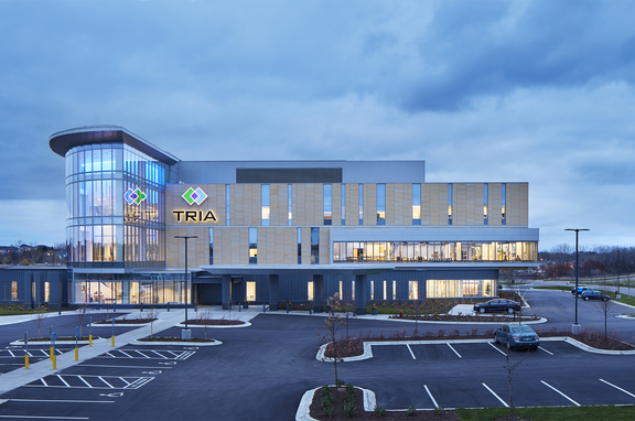 TRIA Orthpaedic Center, professional, This new 95,000 square foot medical office building is designed for same-day injury
