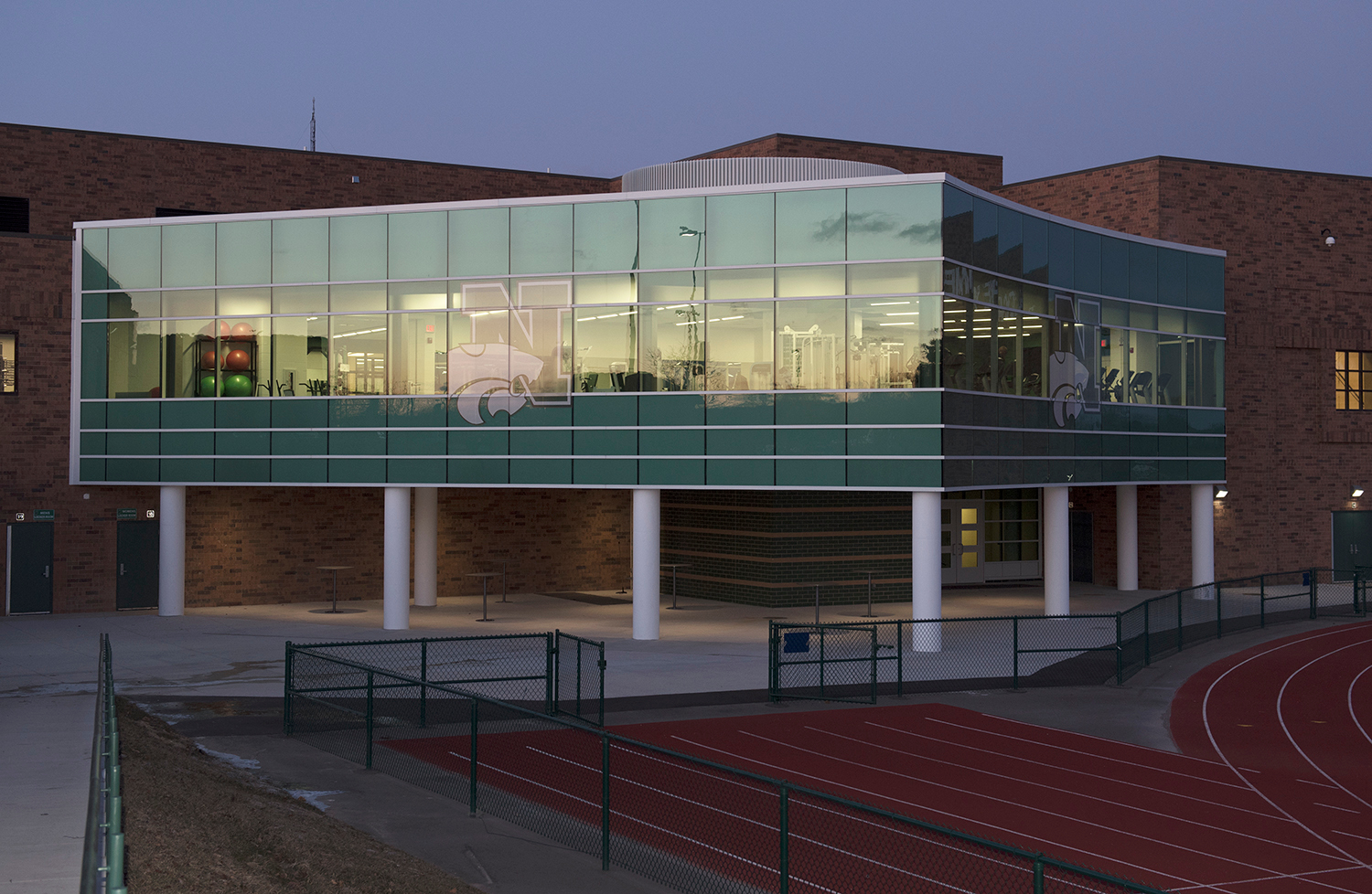 TubeLite Novi High School Fitness Center Exterior Full View Tubelite