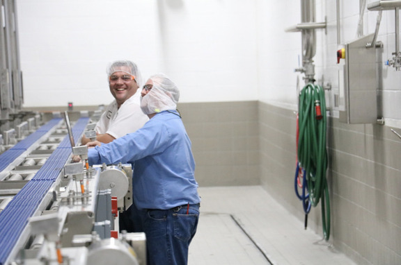 Pre-Sloped Trench Drain Installation Valley Queen Cheese Factory, brand, Sanitary drains are an essential part of any